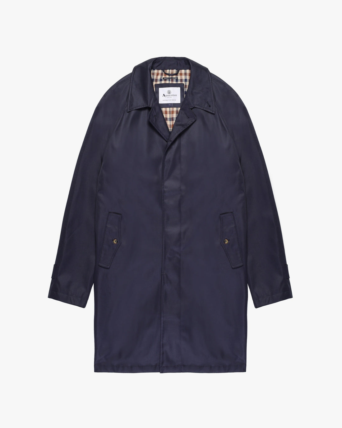 Aquascutum Active Archival Mac Coat in Navy