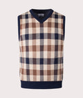 Active Check Club Vest Quarter-Zip - Navy – Aquascutum Active