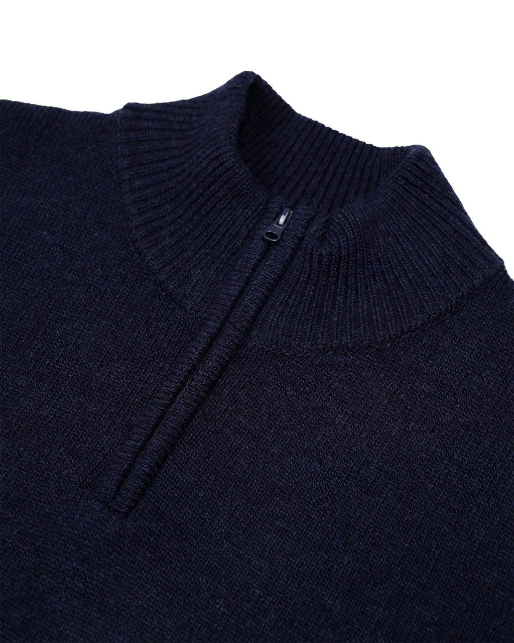 Lambswool 1/4 Zipped Knit - Navy – Aquascutum Active