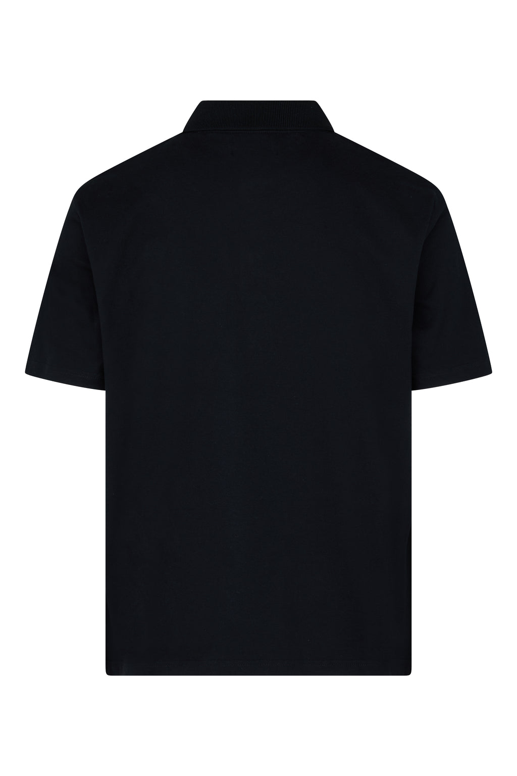 Stretch Piquet Badge Polo - Black – Aquascutum Active