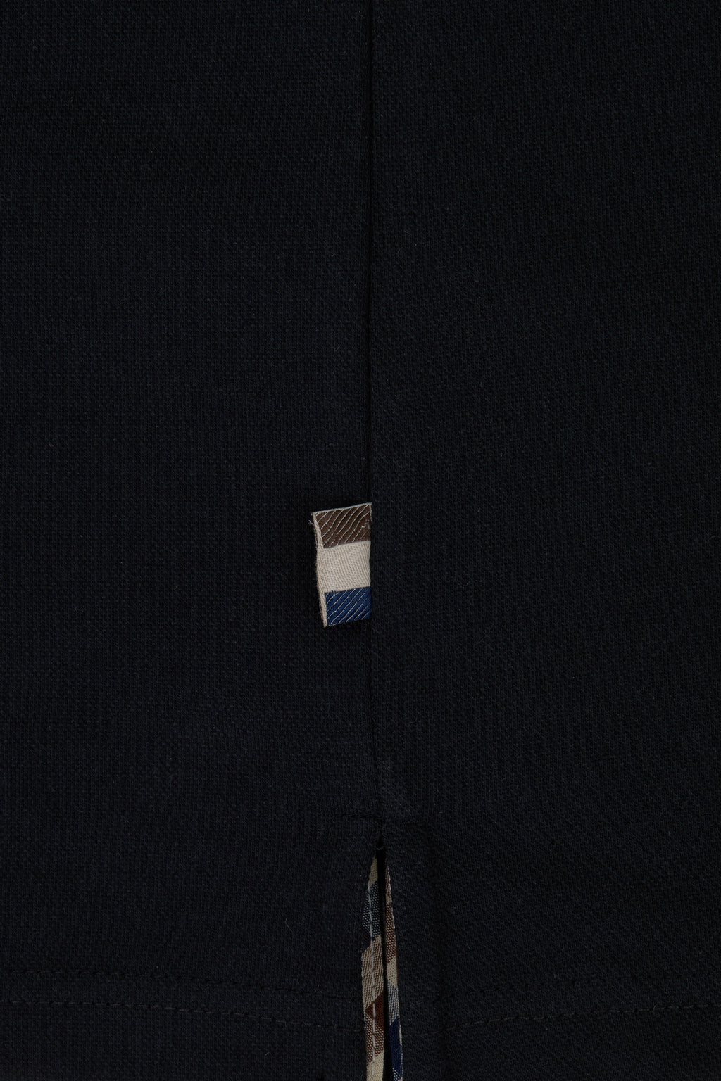 Stretch Piquet Badge Polo - Black – Aquascutum Active