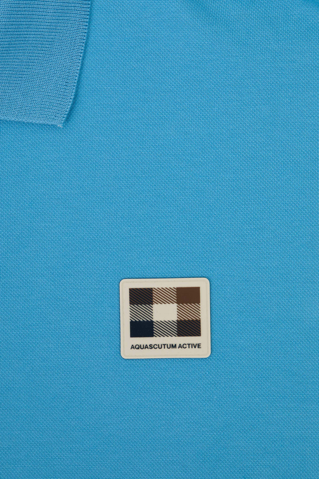 Stretch Piquet Badge Polo - Oil – Aquascutum Active