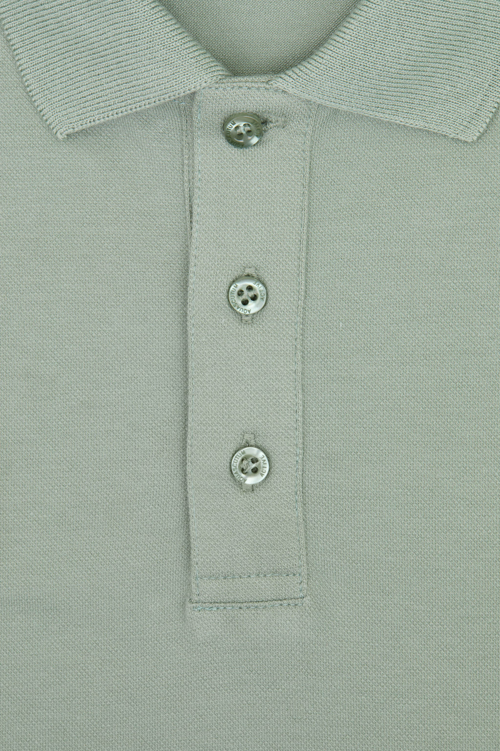 Stretch Piquet Badge Polo - Sage Green – Aquascutum Active