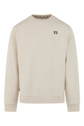 Badge Crewneck Sweater - Beige – Aquascutum Active