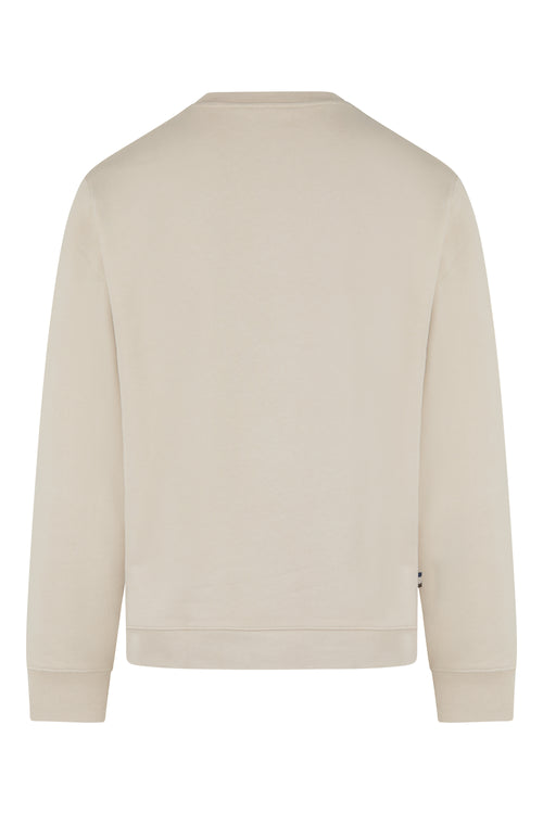 Badge Crewneck Sweater - Beige – Aquascutum Active