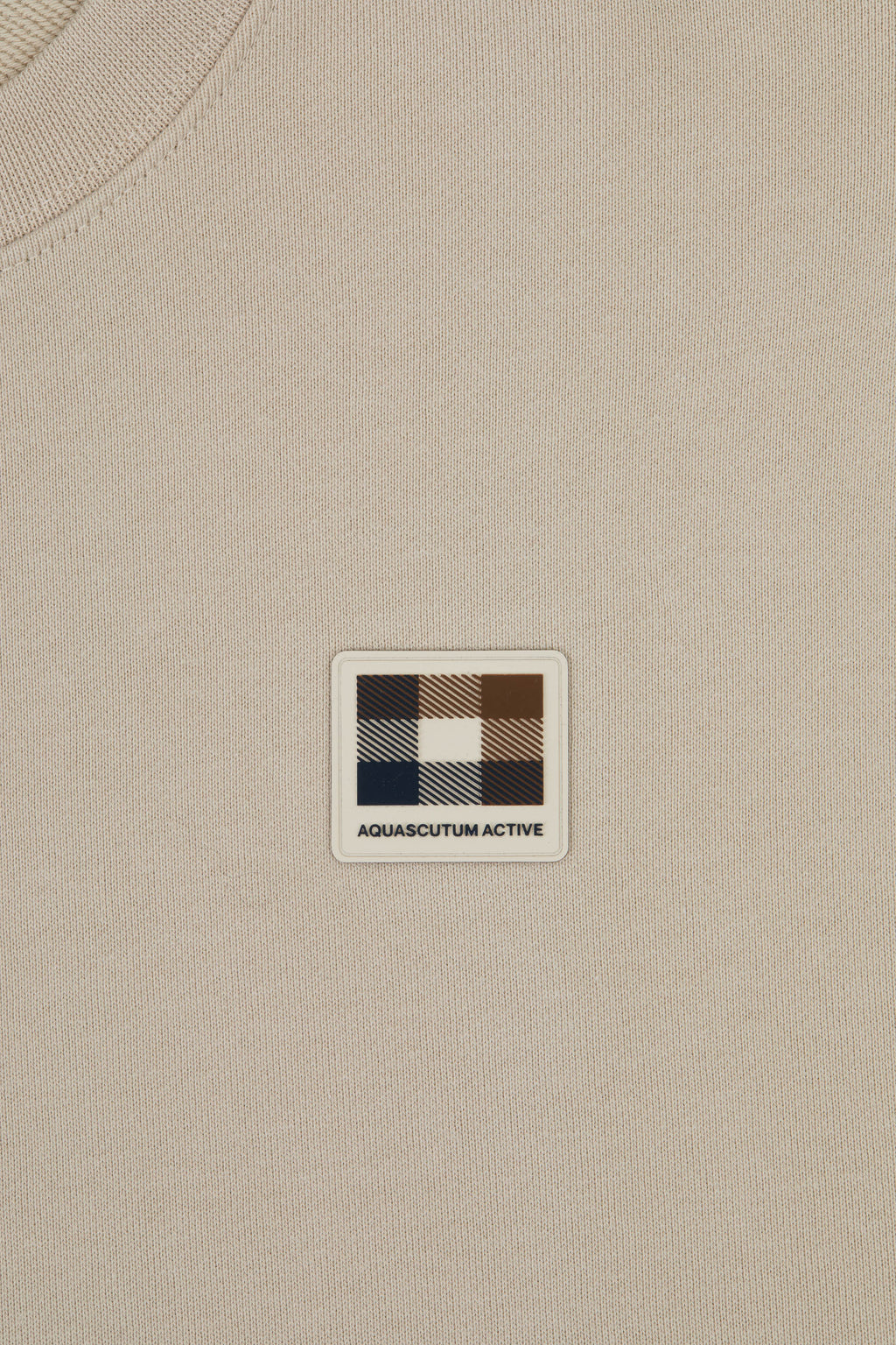 Badge Crewneck Sweater - Beige – Aquascutum Active