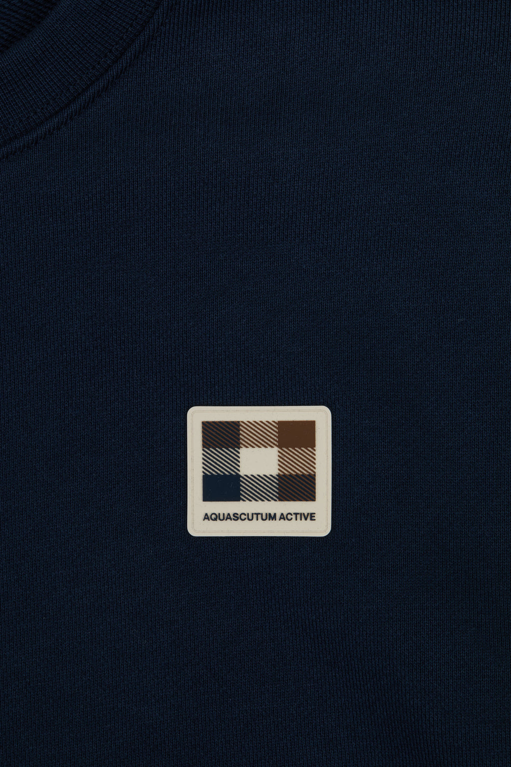 Badge Crewneck Sweater - Navy – Aquascutum Active