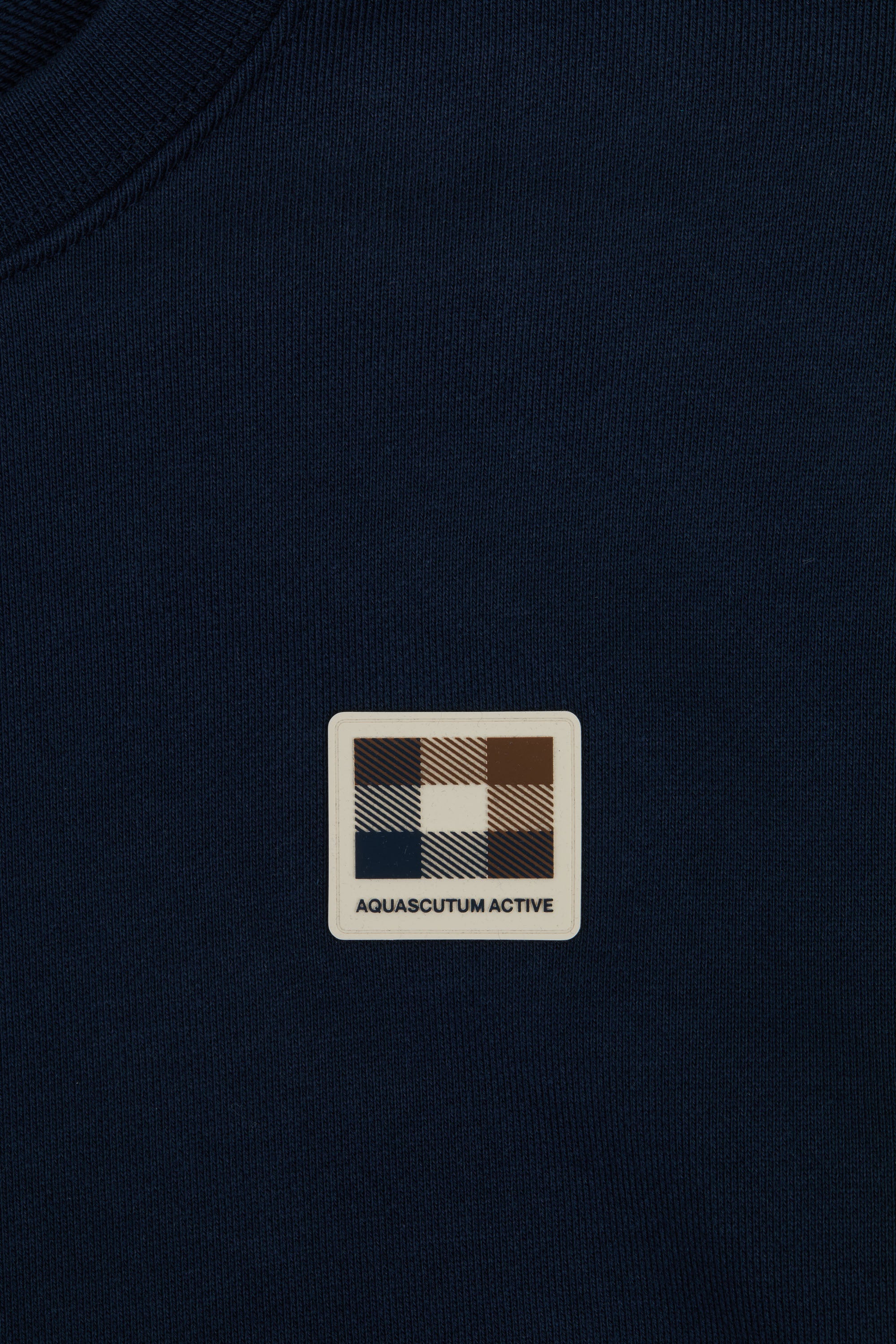 Badge Crewneck Sweater - Navy – Aquascutum Active