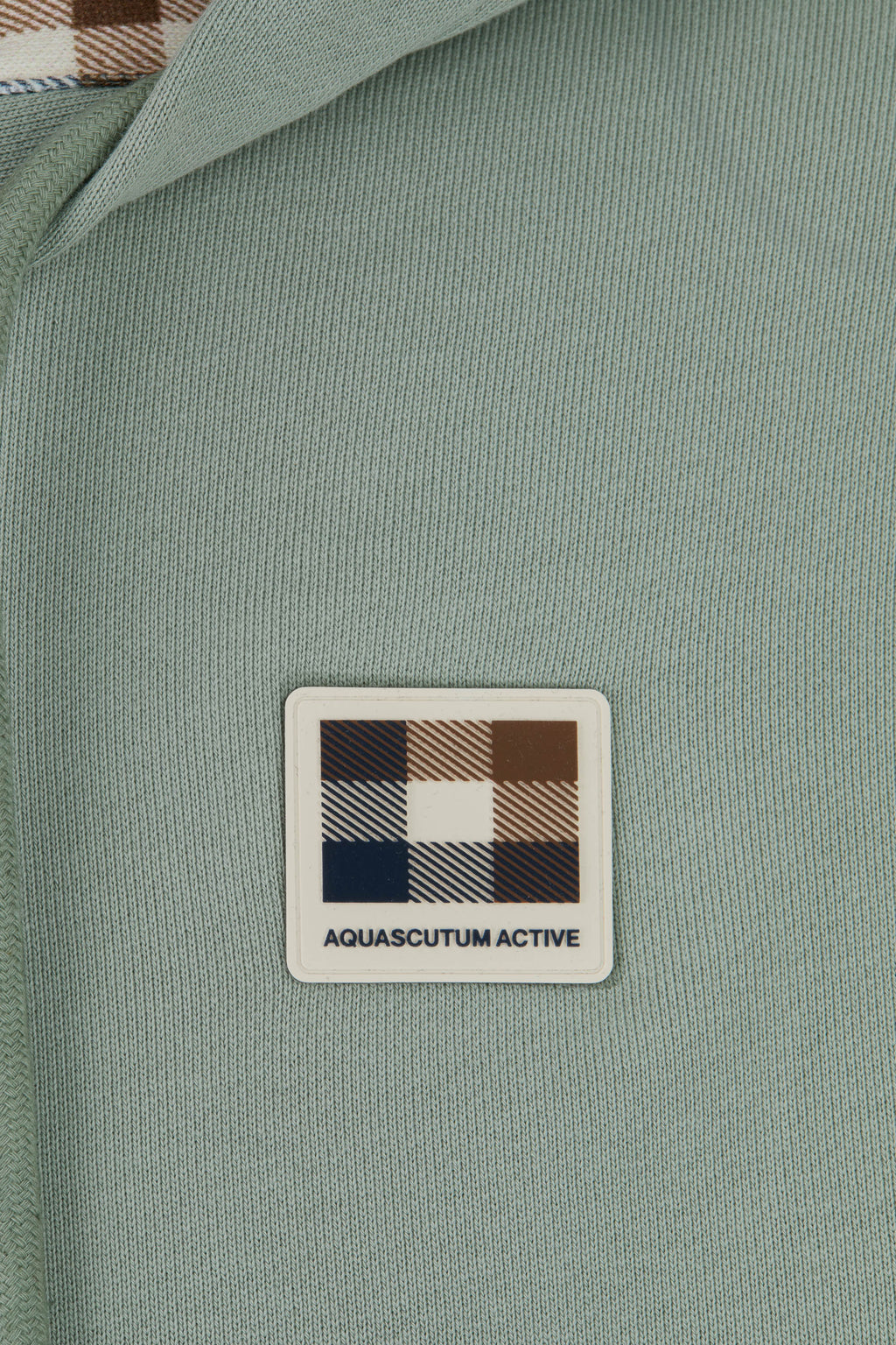 Badge Full Zip Hoodie - Sage Green – Aquascutum Active