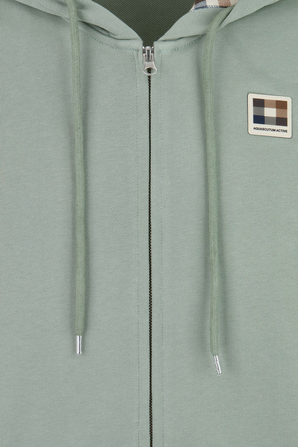 Badge Full Zip Hoodie - Sage Green – Aquascutum Active