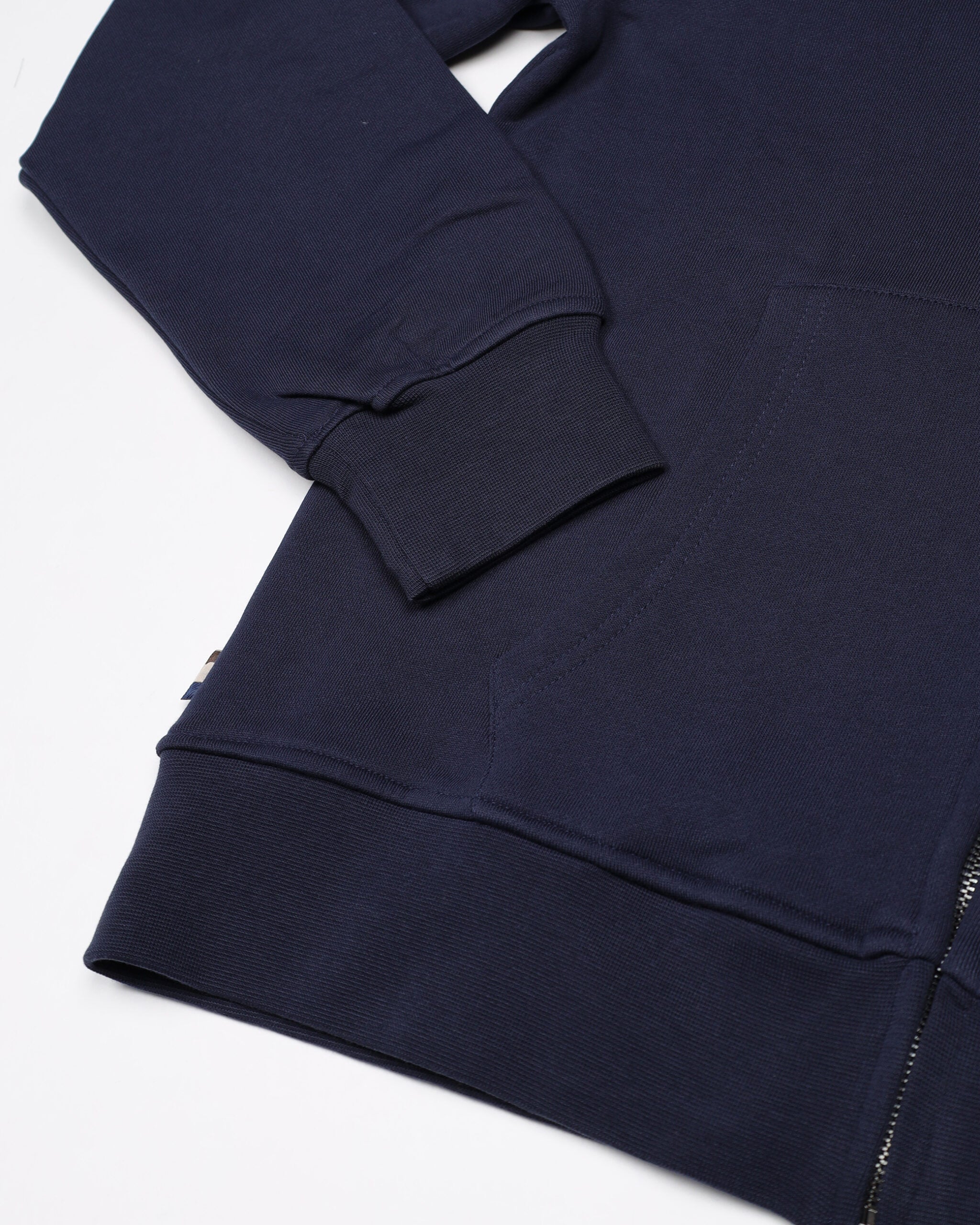 Small Logo Full Zip Sweater - Navy – Aquascutum Active