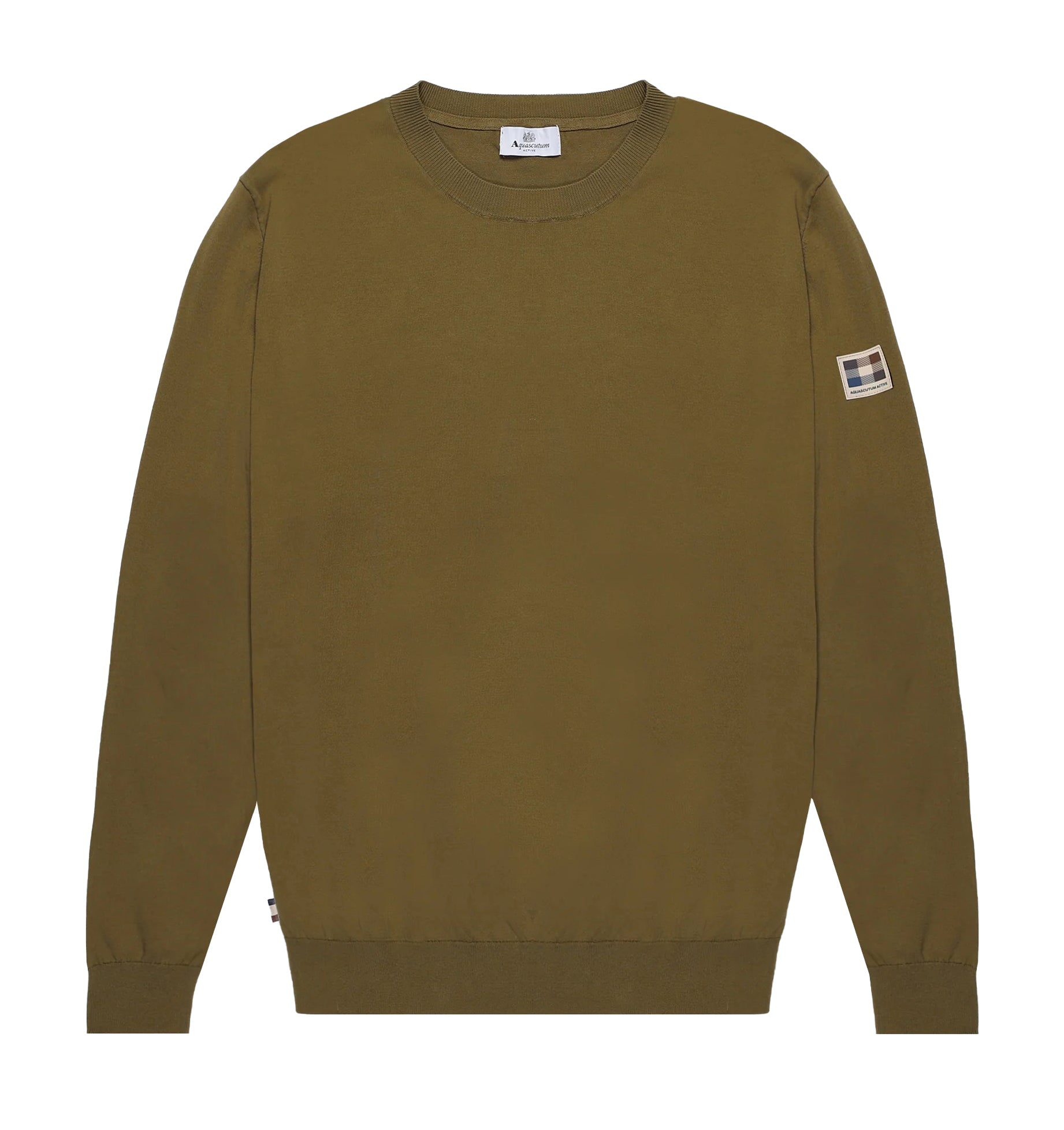 Wovenpatch Sweater - Army Green – Aquascutum Active