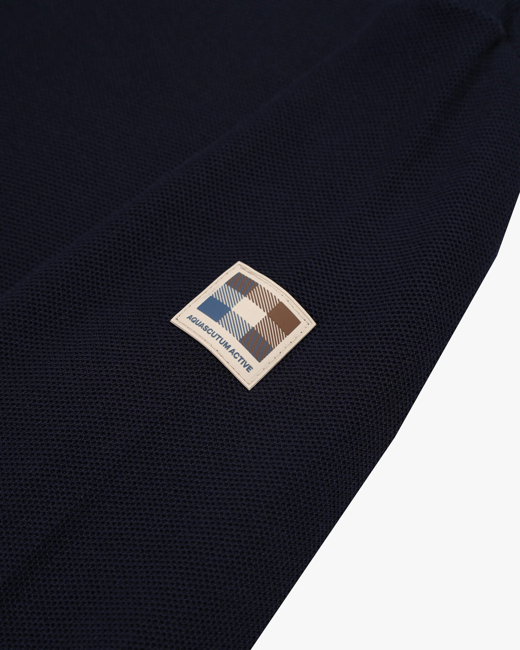 Woven Piquet Sweater Crew Neck - Navy – Aquascutum Active