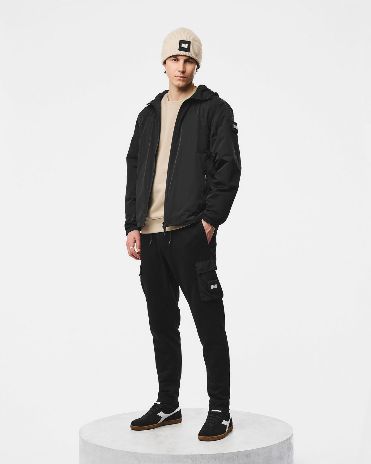 Technician fleece Lined Jacket — Black