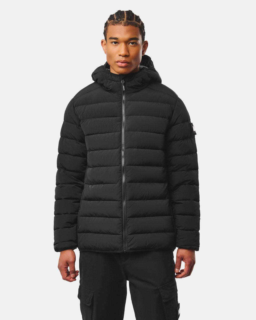 La Guardia Puffer Jacket — Black