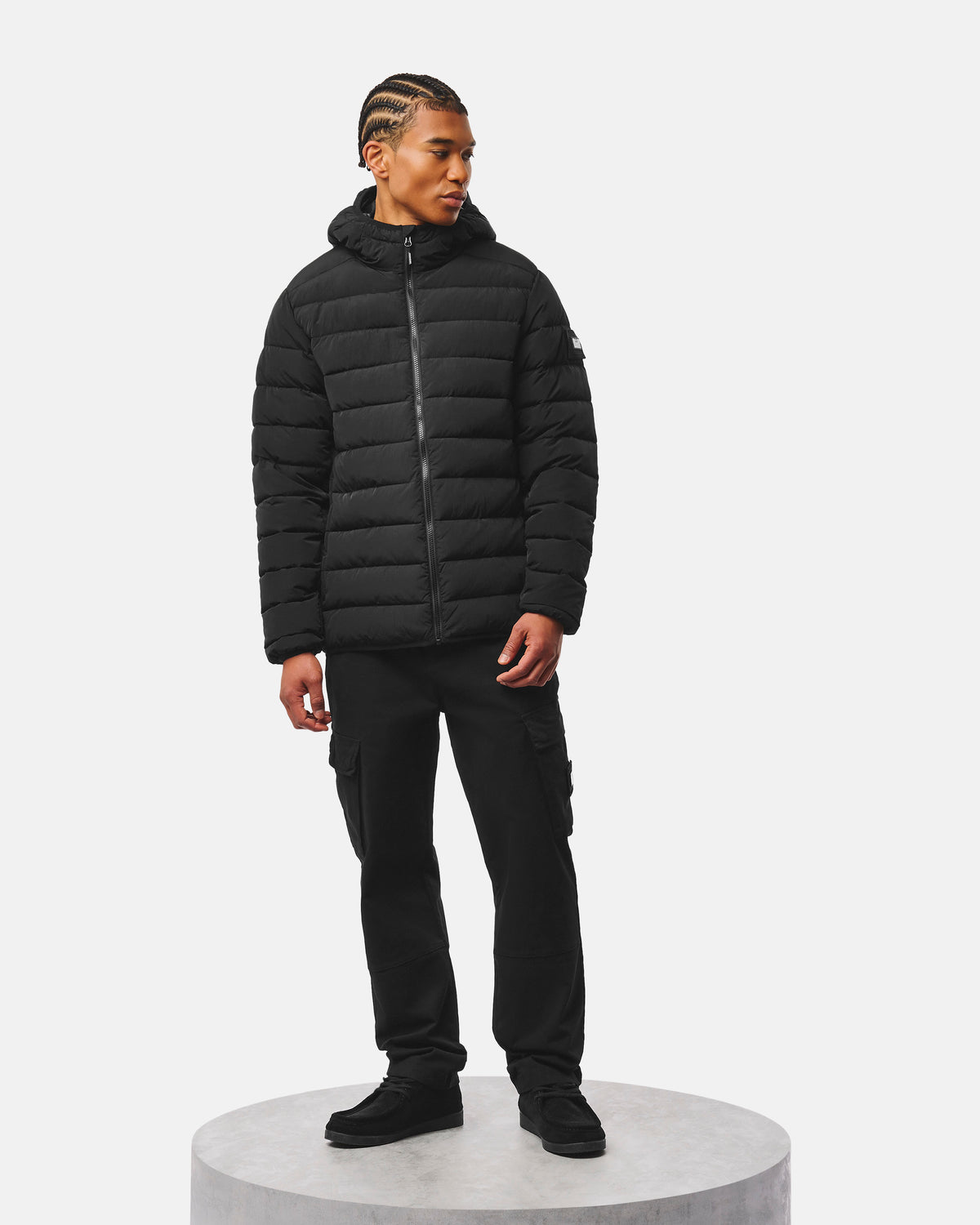La Guardia Puffer Jacket — Black