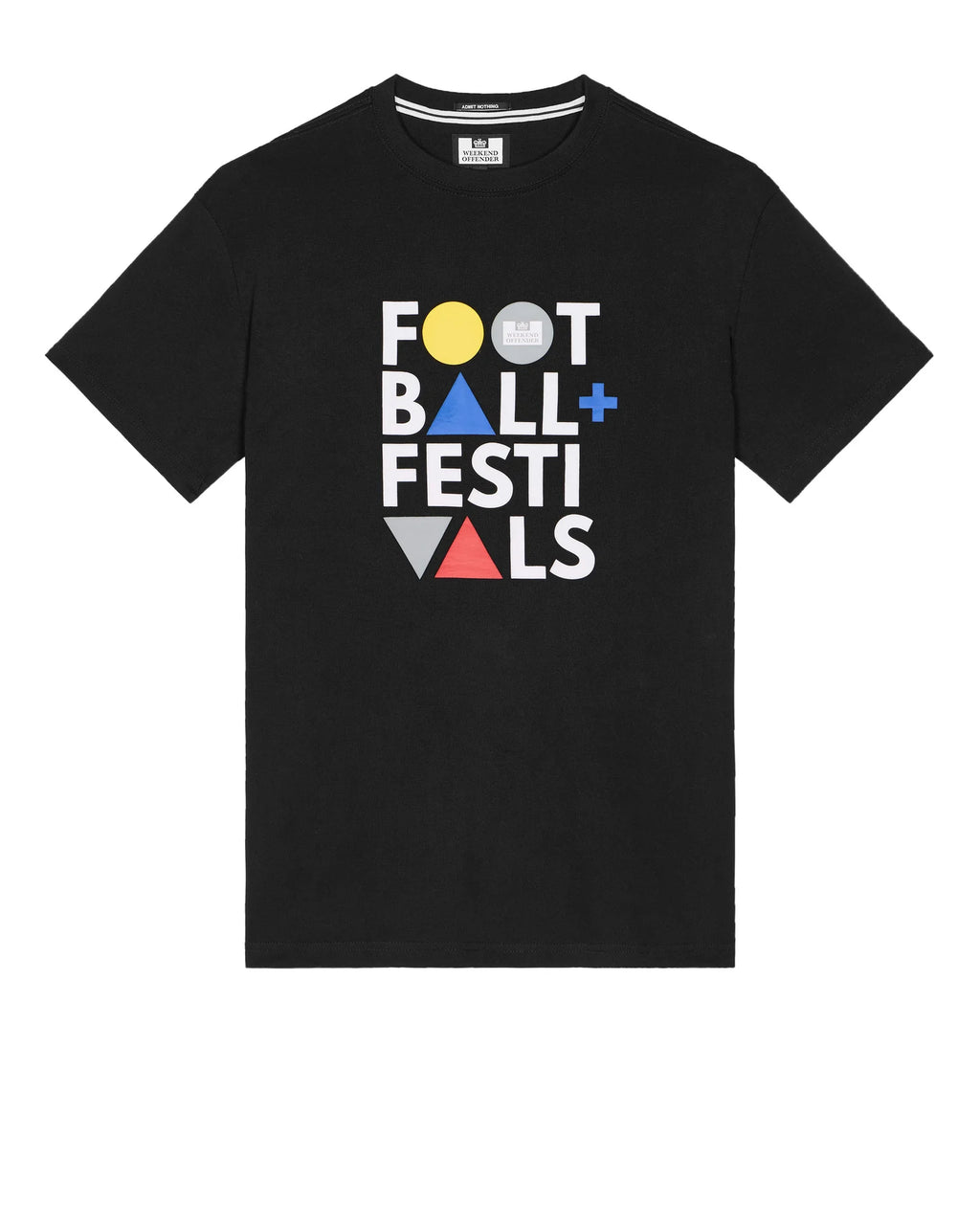 Football & Fest. T-Shirt — Black – Weekend Offender