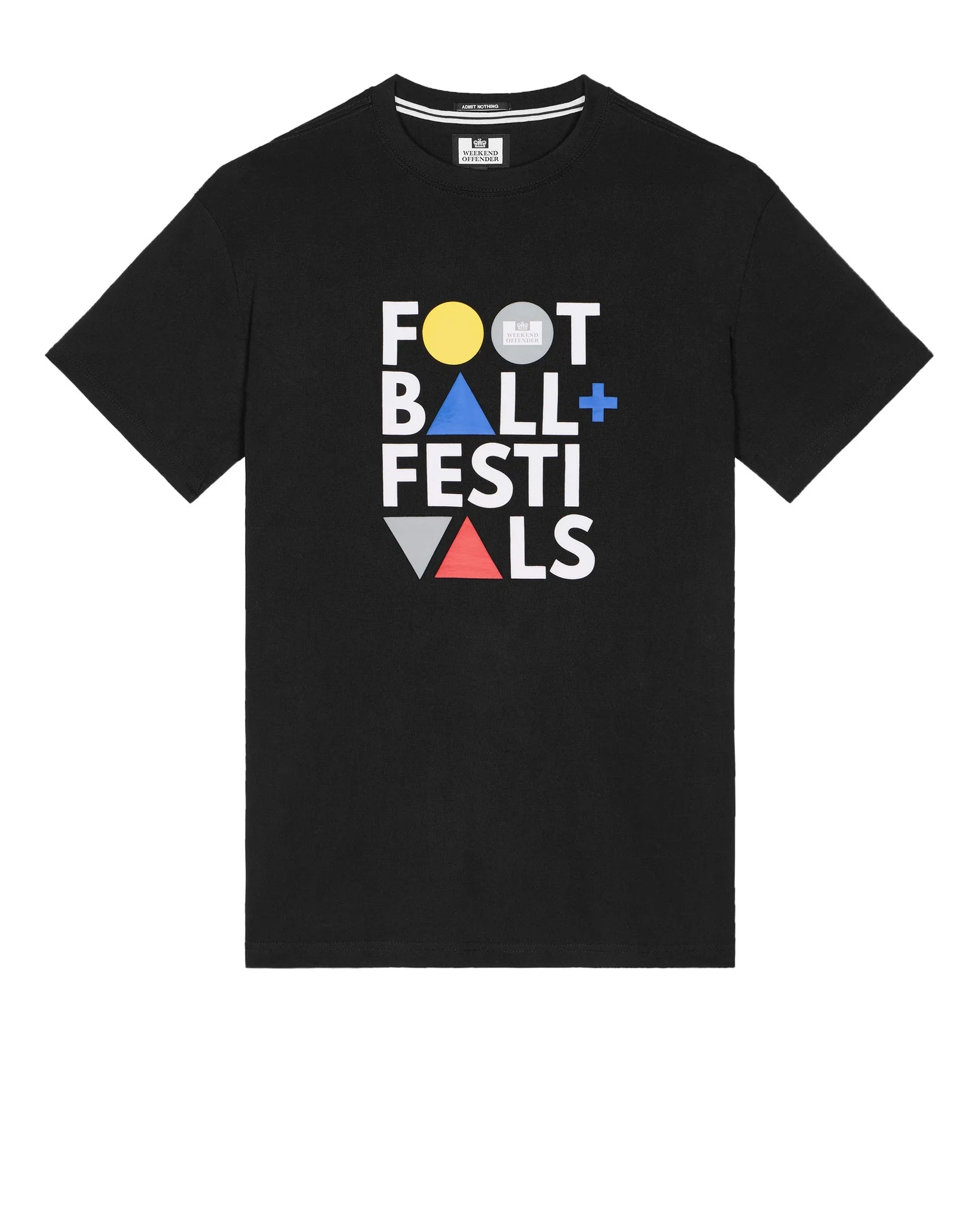 Football & Fest. T-Shirt — Black – Weekend Offender