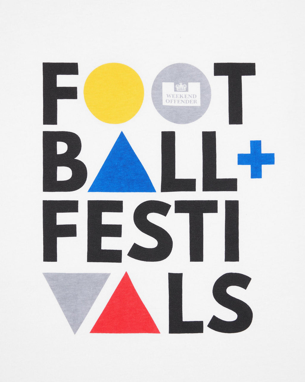 Football & Fest. T-Shirt — White