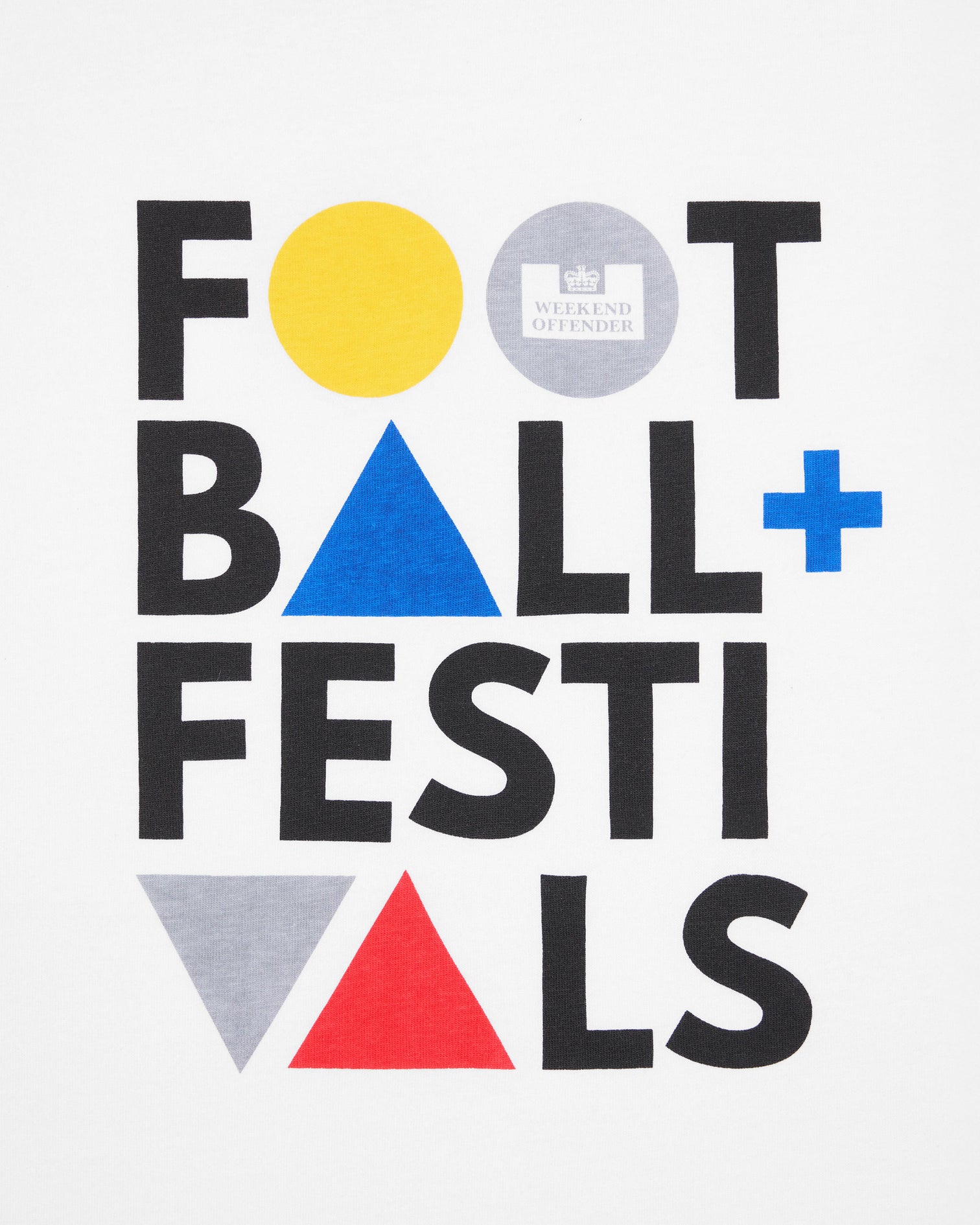 Football & Fest. T-Shirt — White