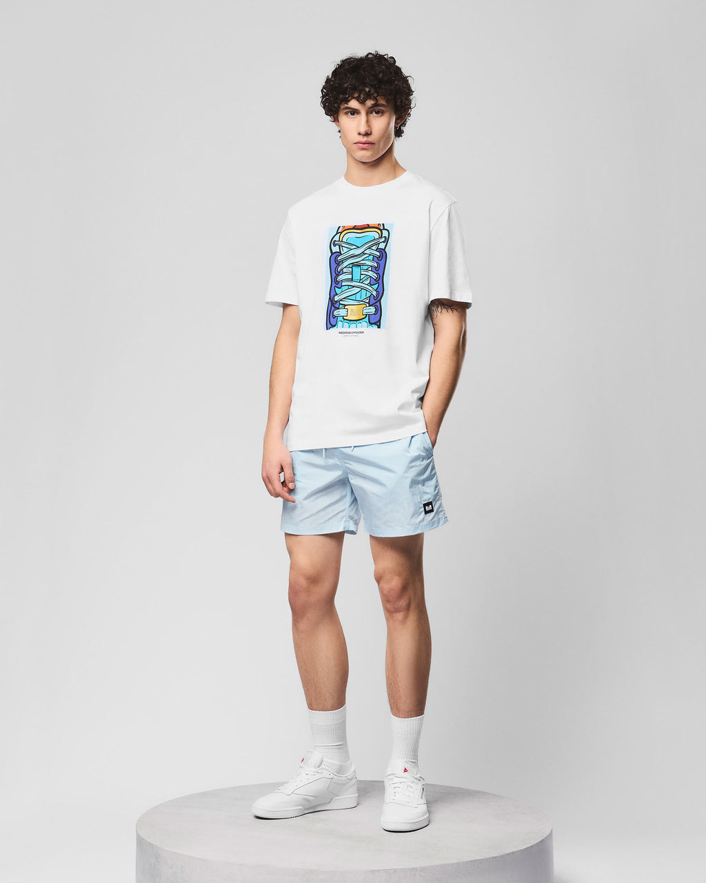 Laces T-Shirt — White – Weekend Offender