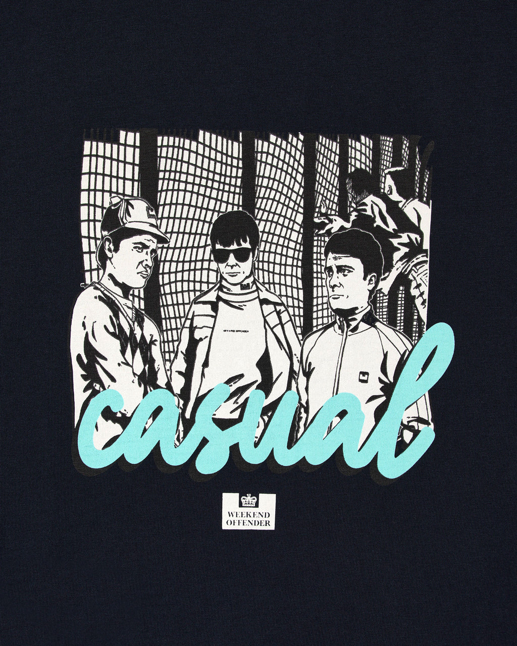 Terrace T-Shirt — Navy – Weekend Offender