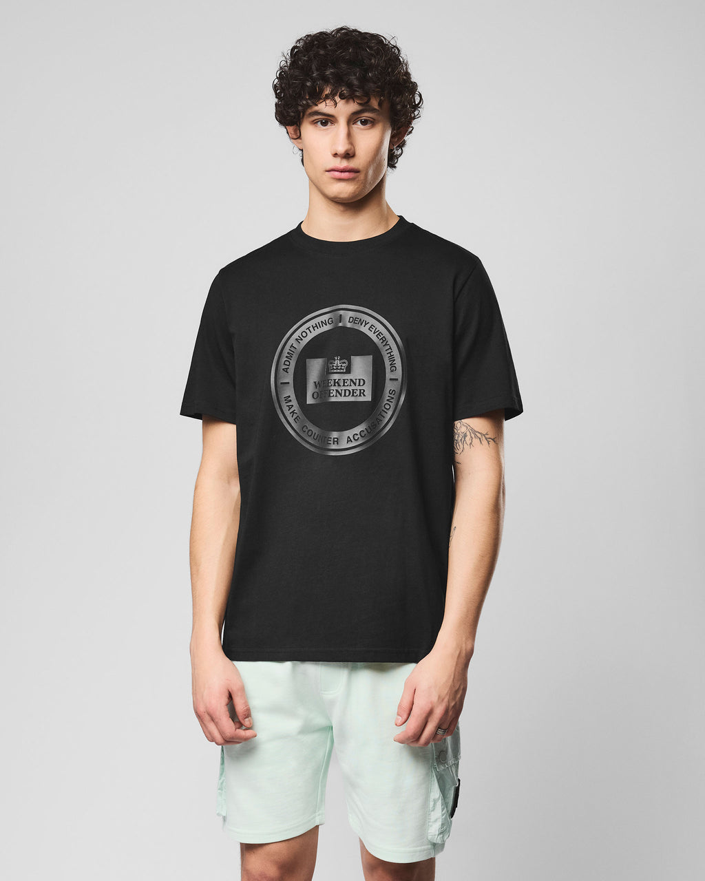 Deny T-Shirt — Black – Weekend Offender