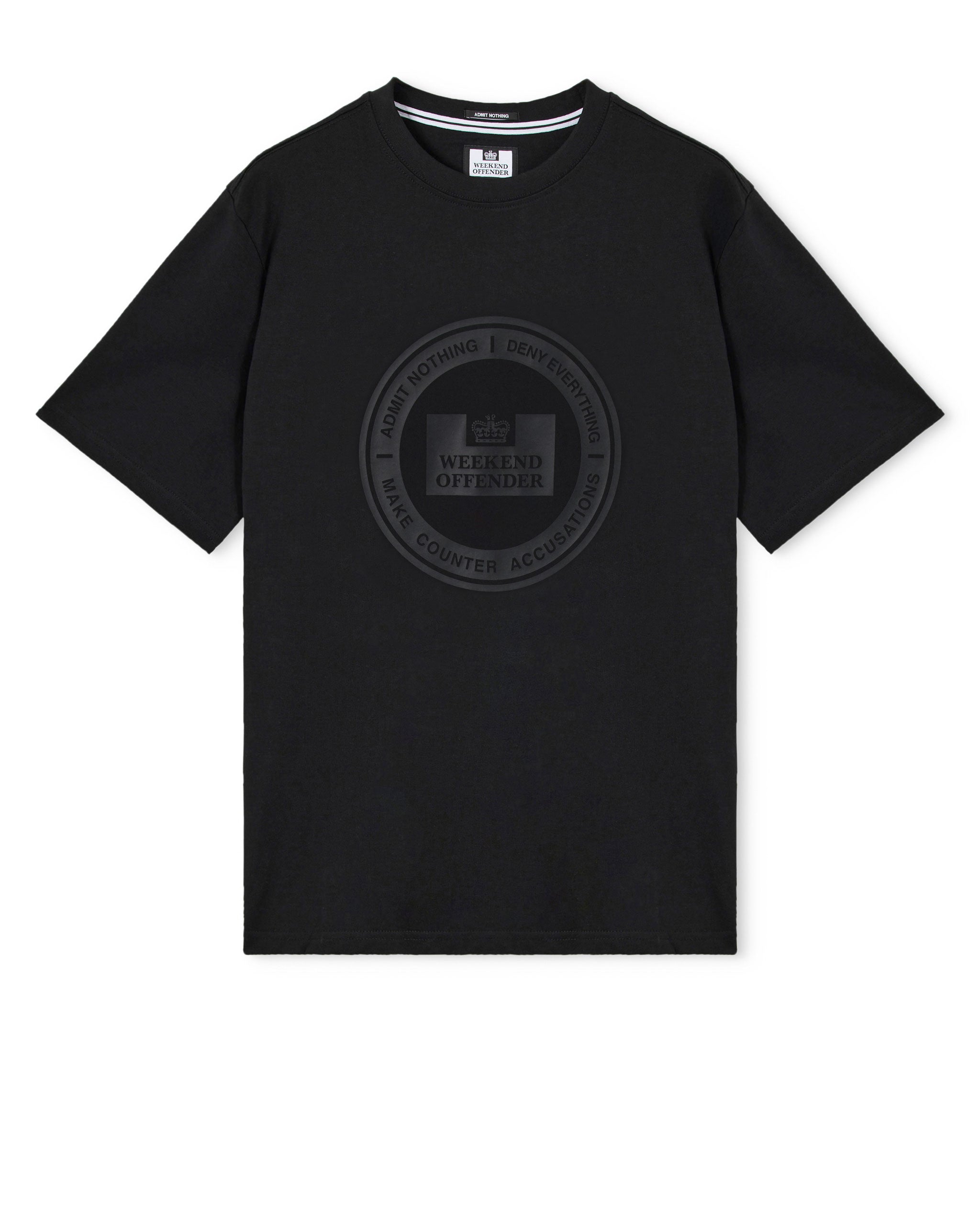 Deny T-Shirt — Black – Weekend Offender