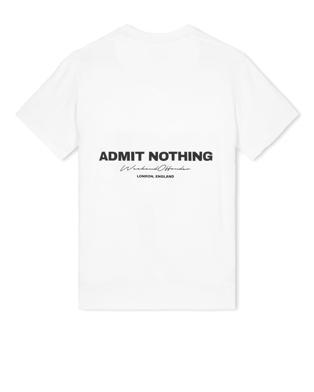 Levin T-Shirt — White – Weekend Offender