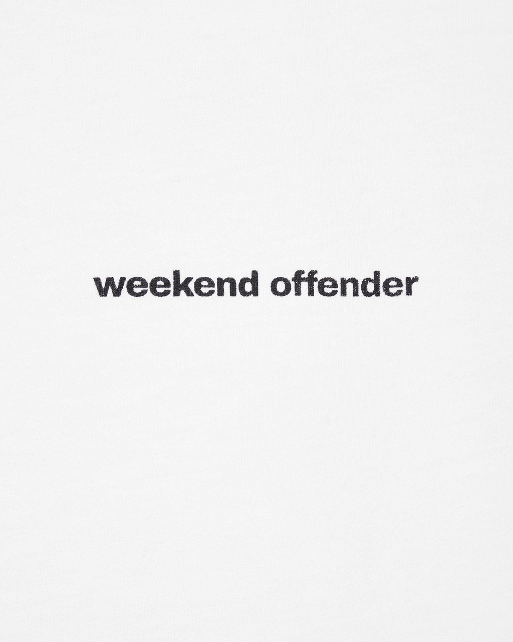 Levin T-Shirt — White – Weekend Offender