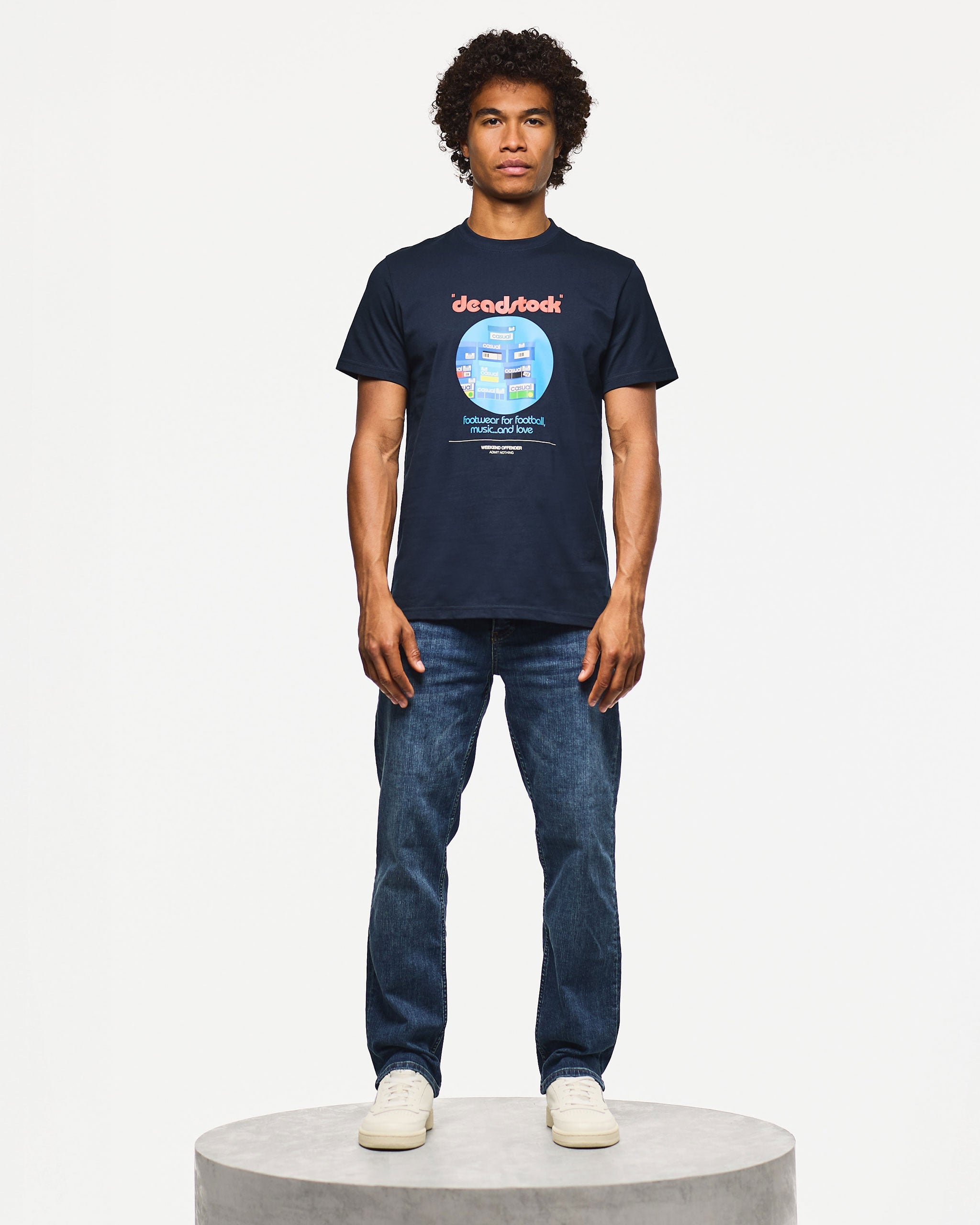 Deadstock T-Shirt — Navy – Weekend Offender