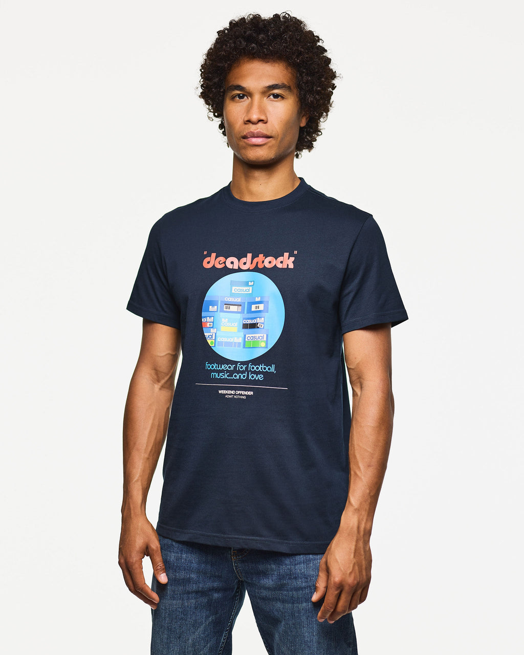 Deadstock T-Shirt — Navy – Weekend Offender