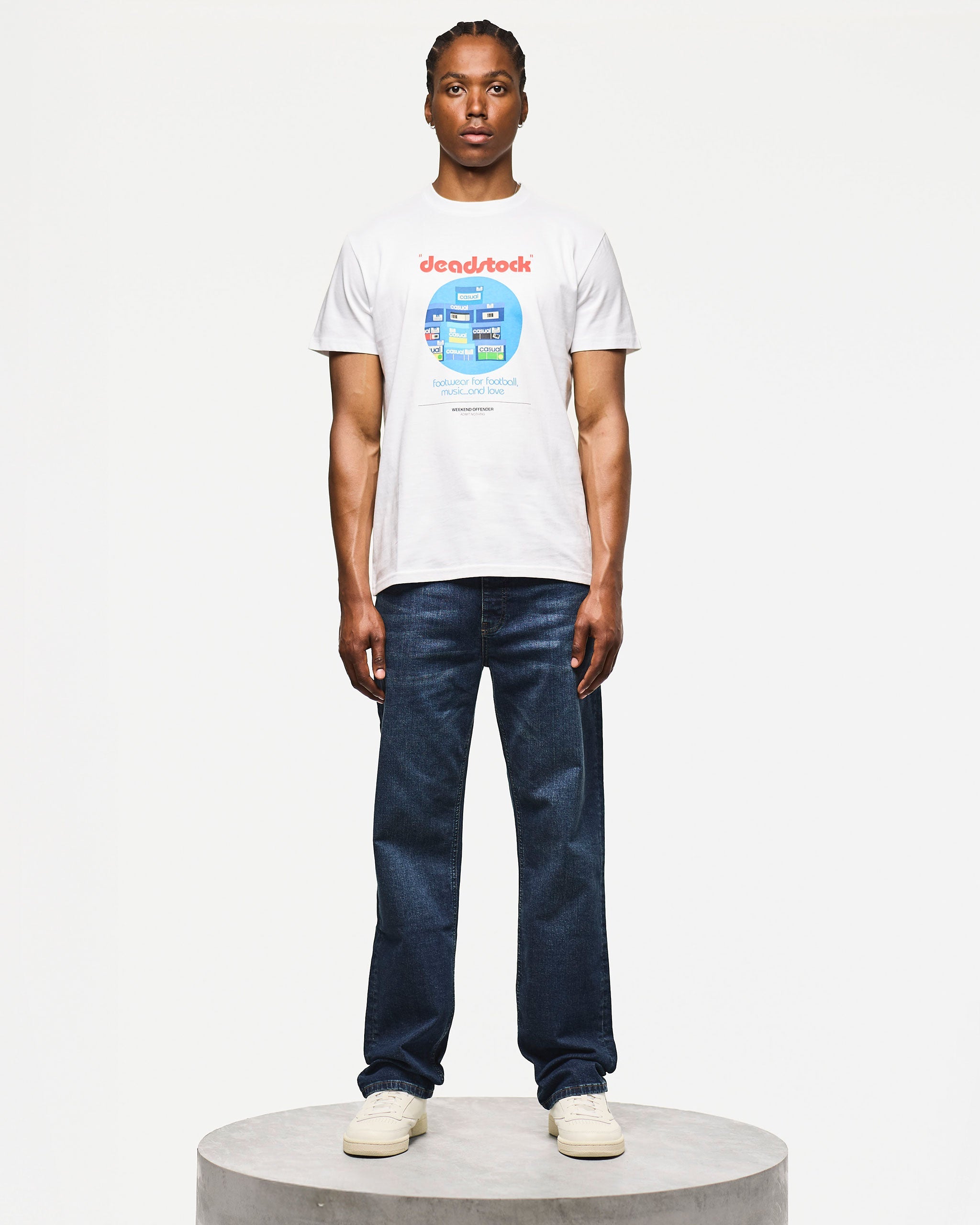 Deadstock T-Shirt — White – Weekend Offender