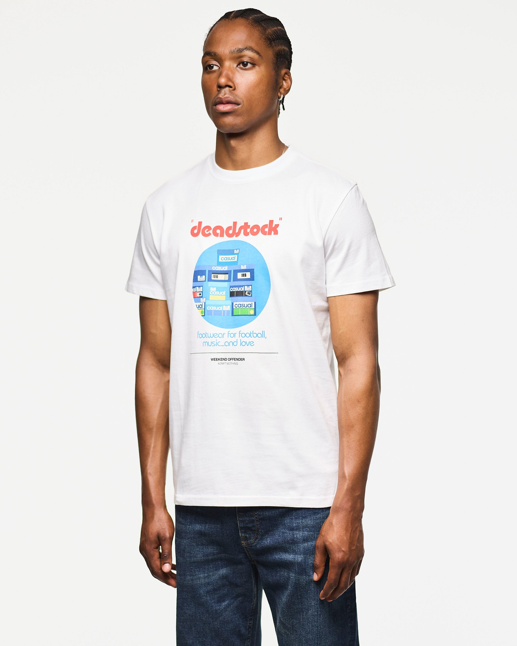 Deadstock T-Shirt — White – Weekend Offender