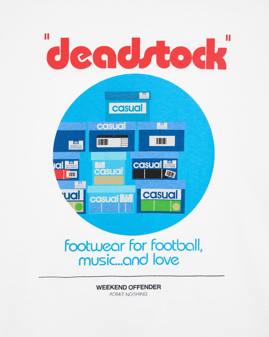 Deadstock T-Shirt — White – Weekend Offender