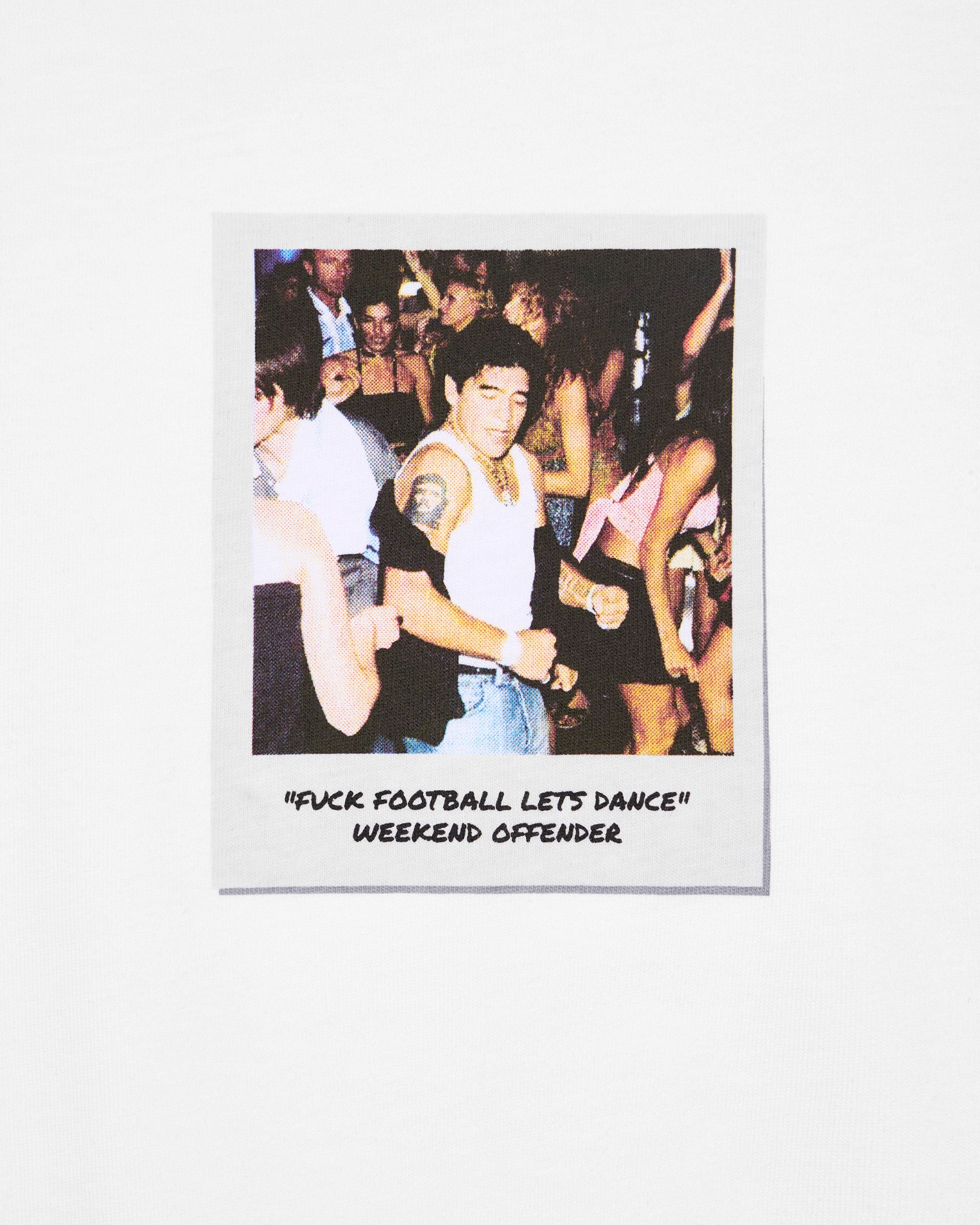Lets Dance T-Shirt — White – Weekend Offender