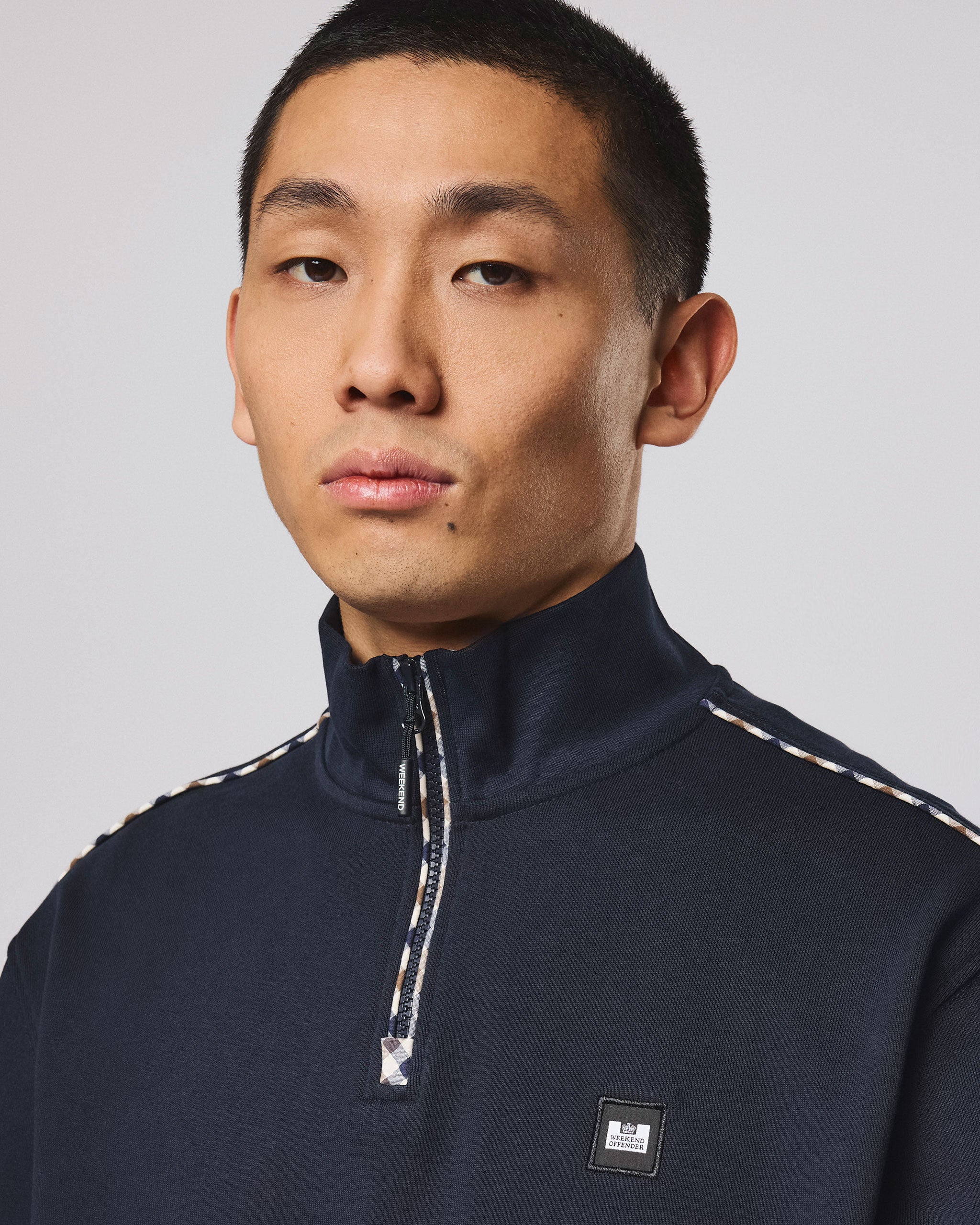 Matisa Quarter-Zip — Navy – Weekend Offender
