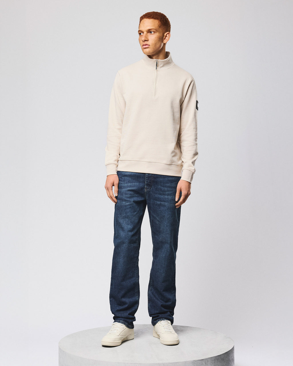 Kraviz Quarter-Zip — Cement – Weekend Offender