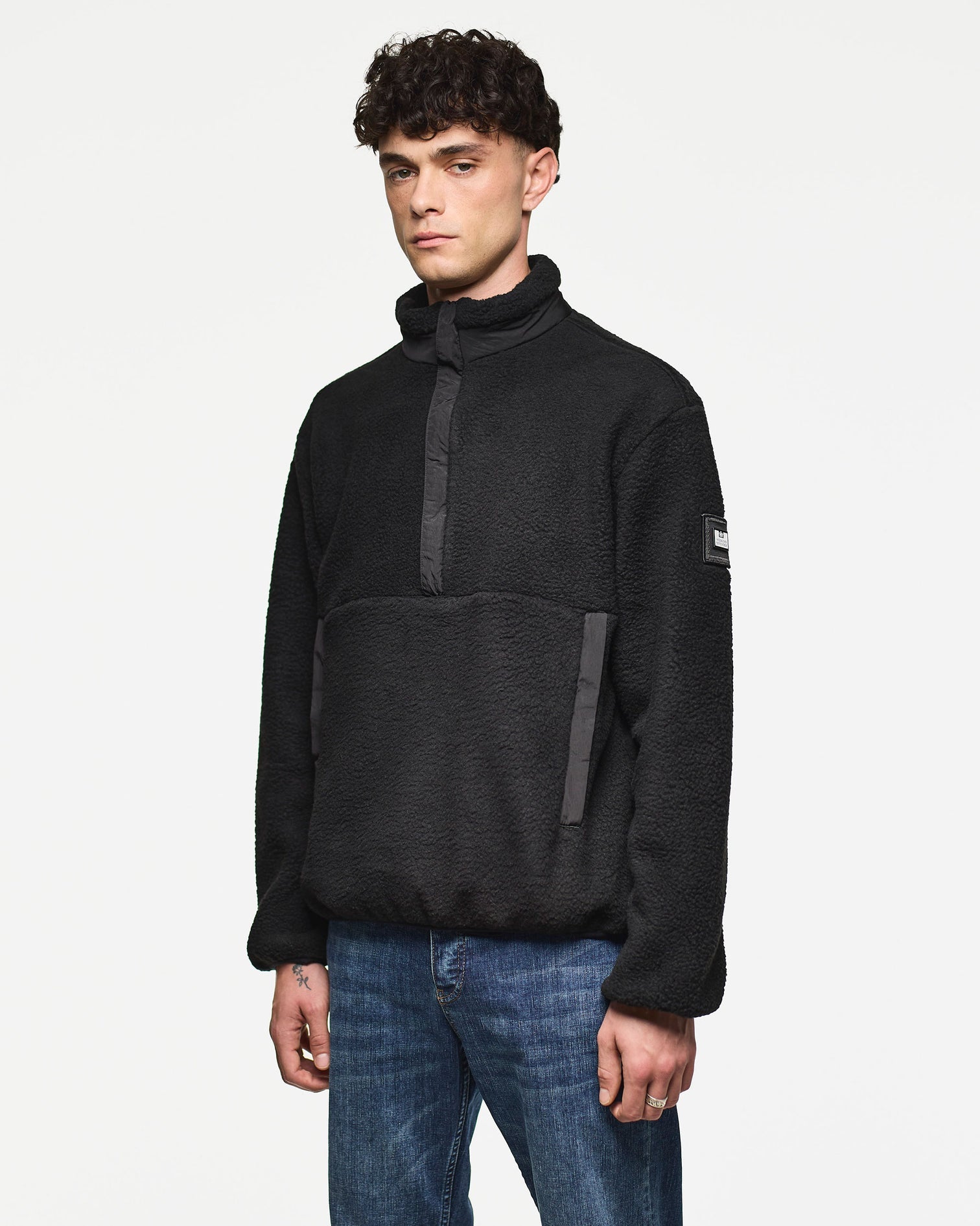 Stanier Quarter-Zip — Black – Weekend Offender