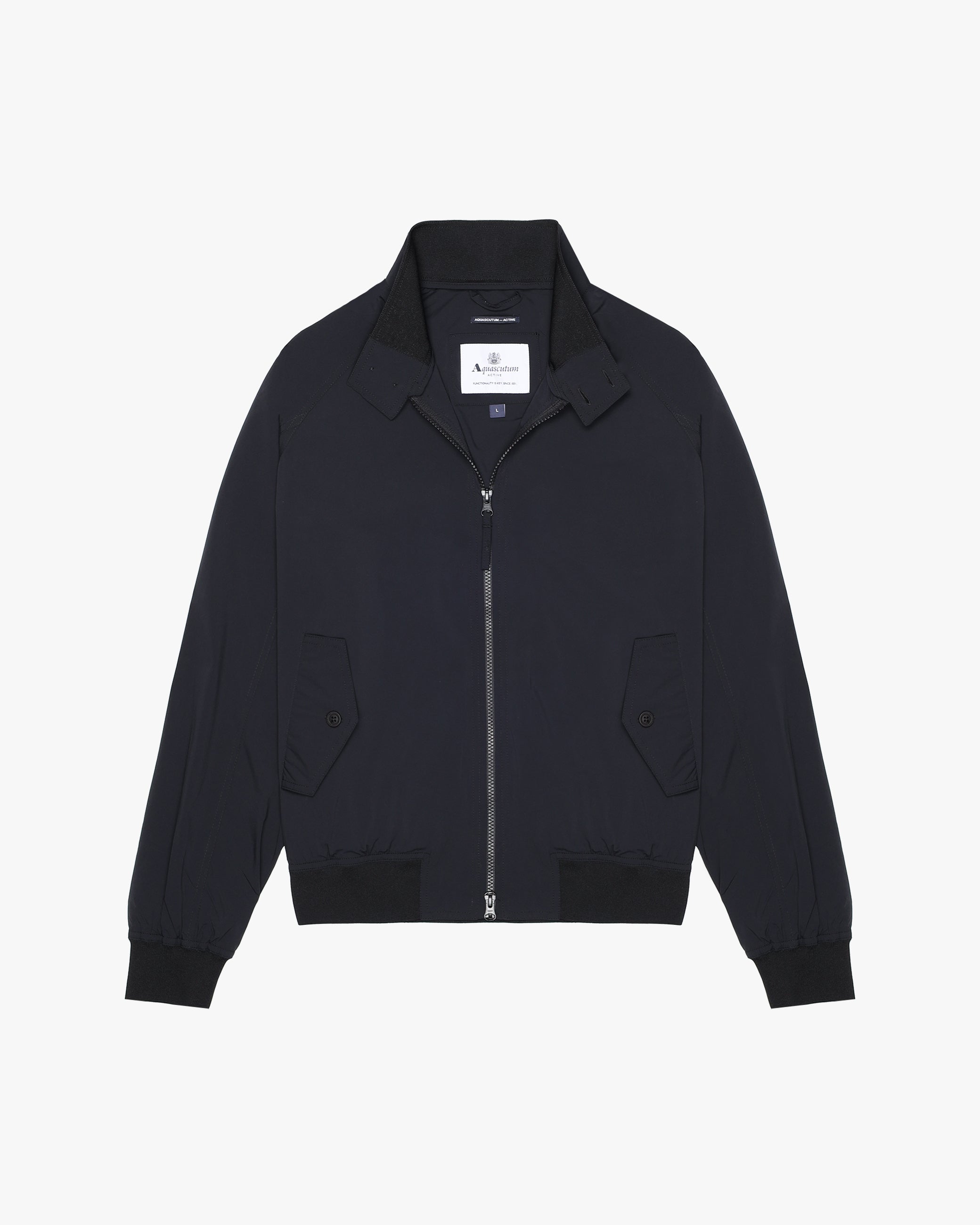 Stretch Harrington Jacket - Navy – Aquascutum Active