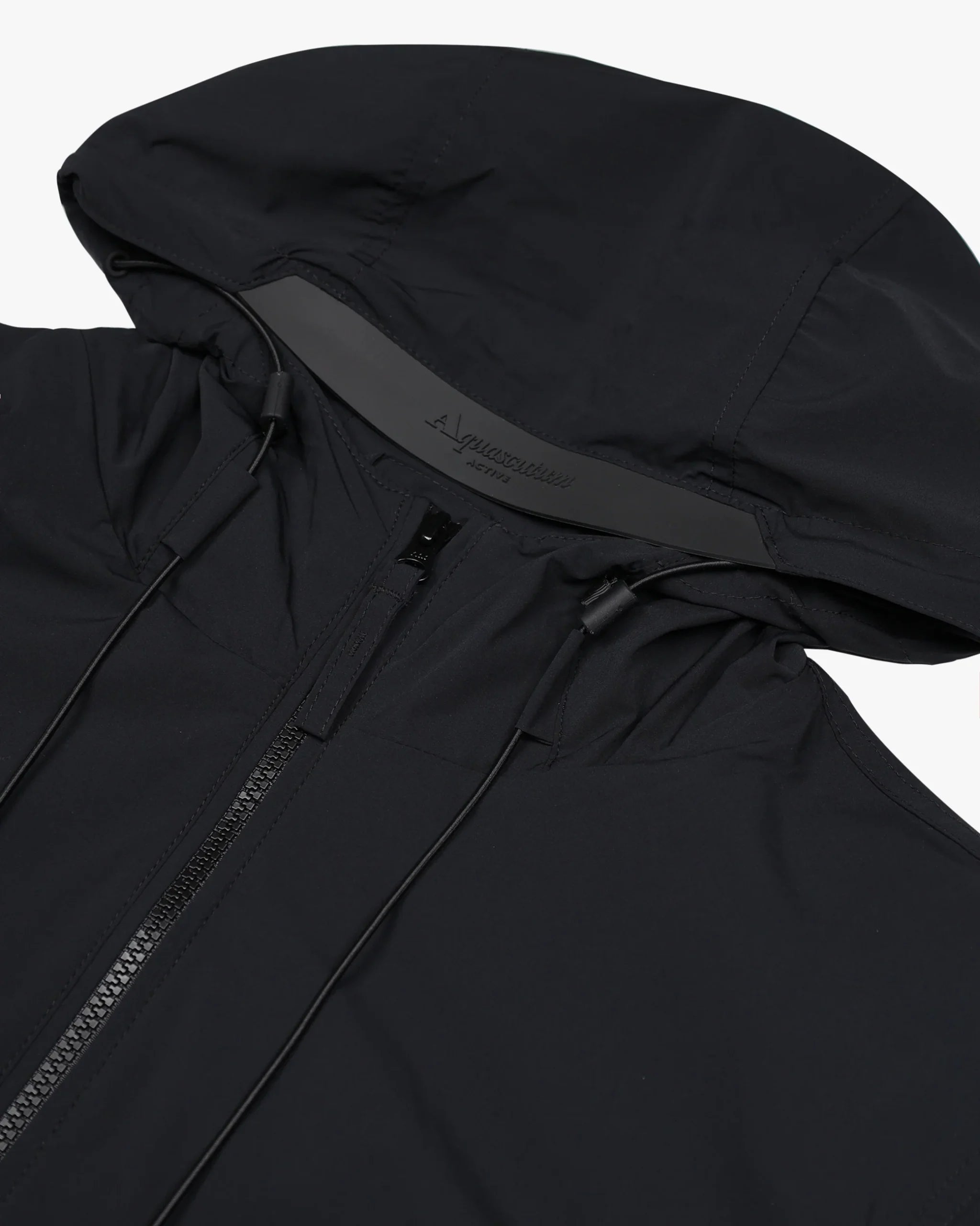 Hooded Stretch Windbreaker Jacket - Black – Aquascutum Active