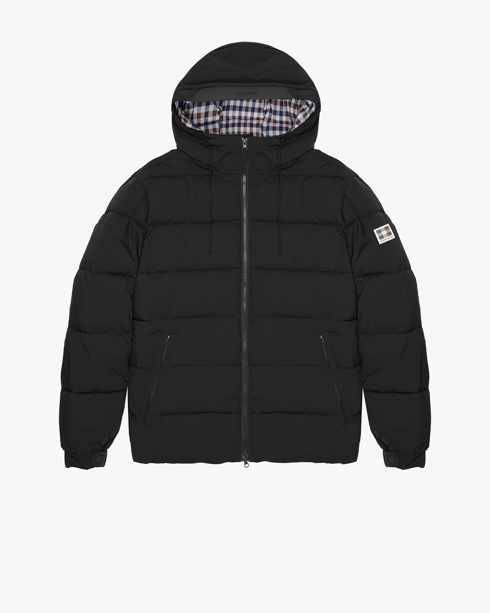 SP Hooded Puffer Jacket - Black – Aquascutum Active