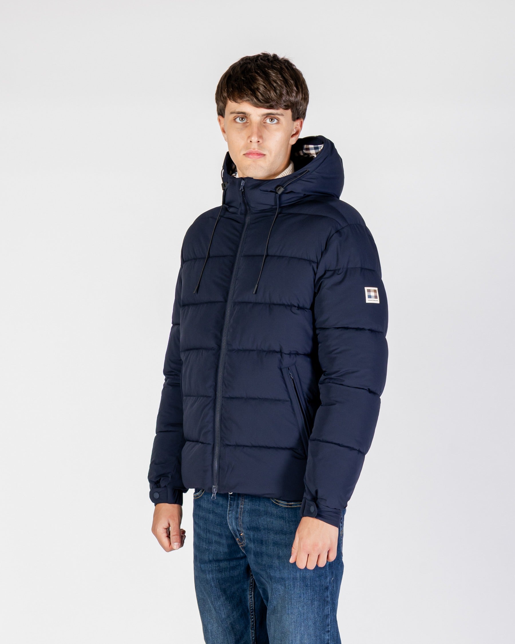 SP Hooded Puffer Jacket - Navy – Aquascutum Active