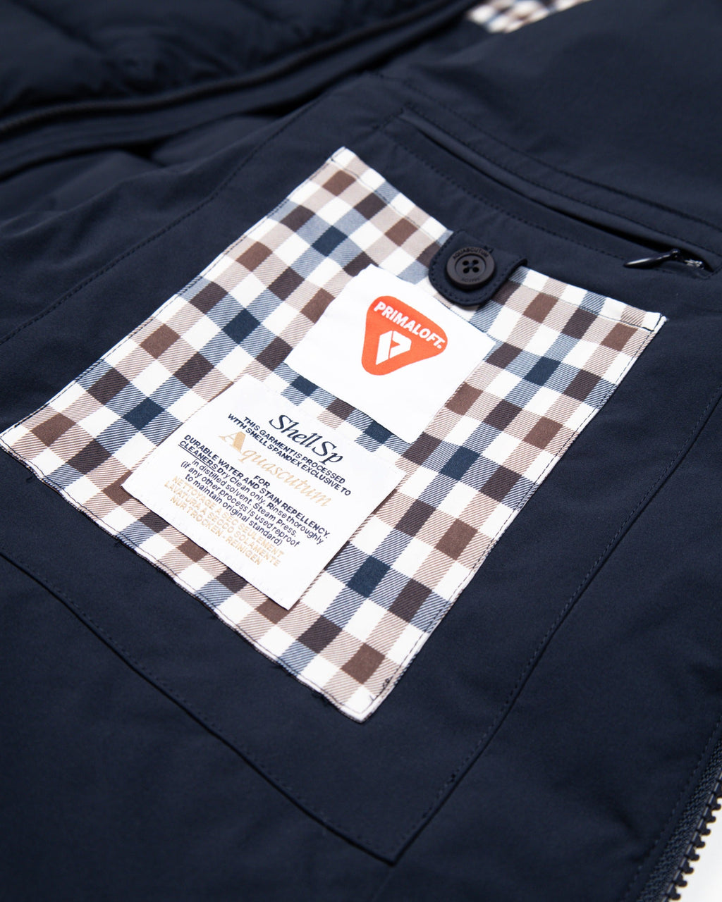 SP Hooded Puffer Jacket - Navy – Aquascutum Active