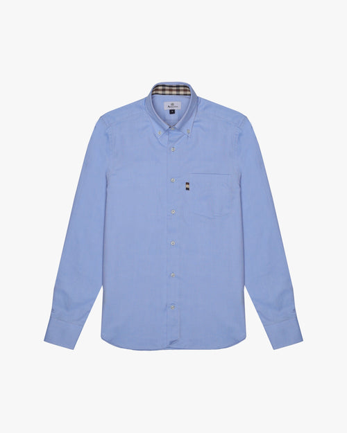 Button Down Oxford Shirt - Light Blue – Aquascutum Active