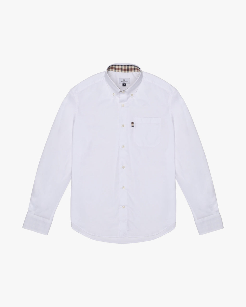 Button Down Oxford Shirt - Optical White – Aquascutum Active