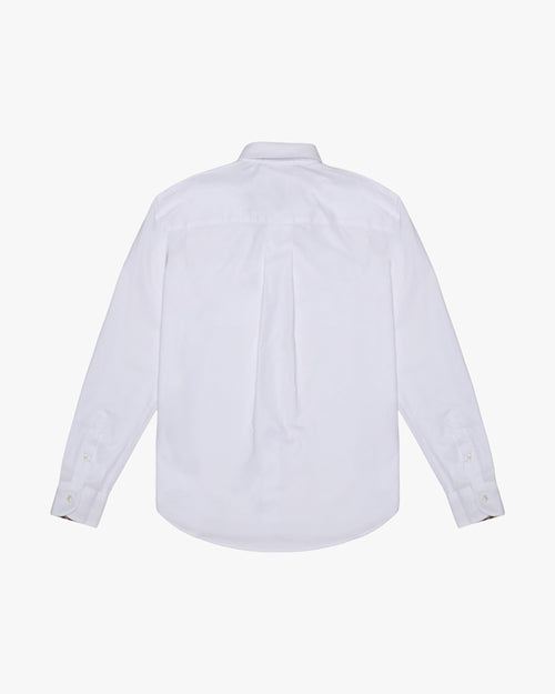 Button Down Oxford Shirt - Optical White – Aquascutum Active