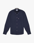 Button Down Popeline Shirt - Navy – Aquascutum Active