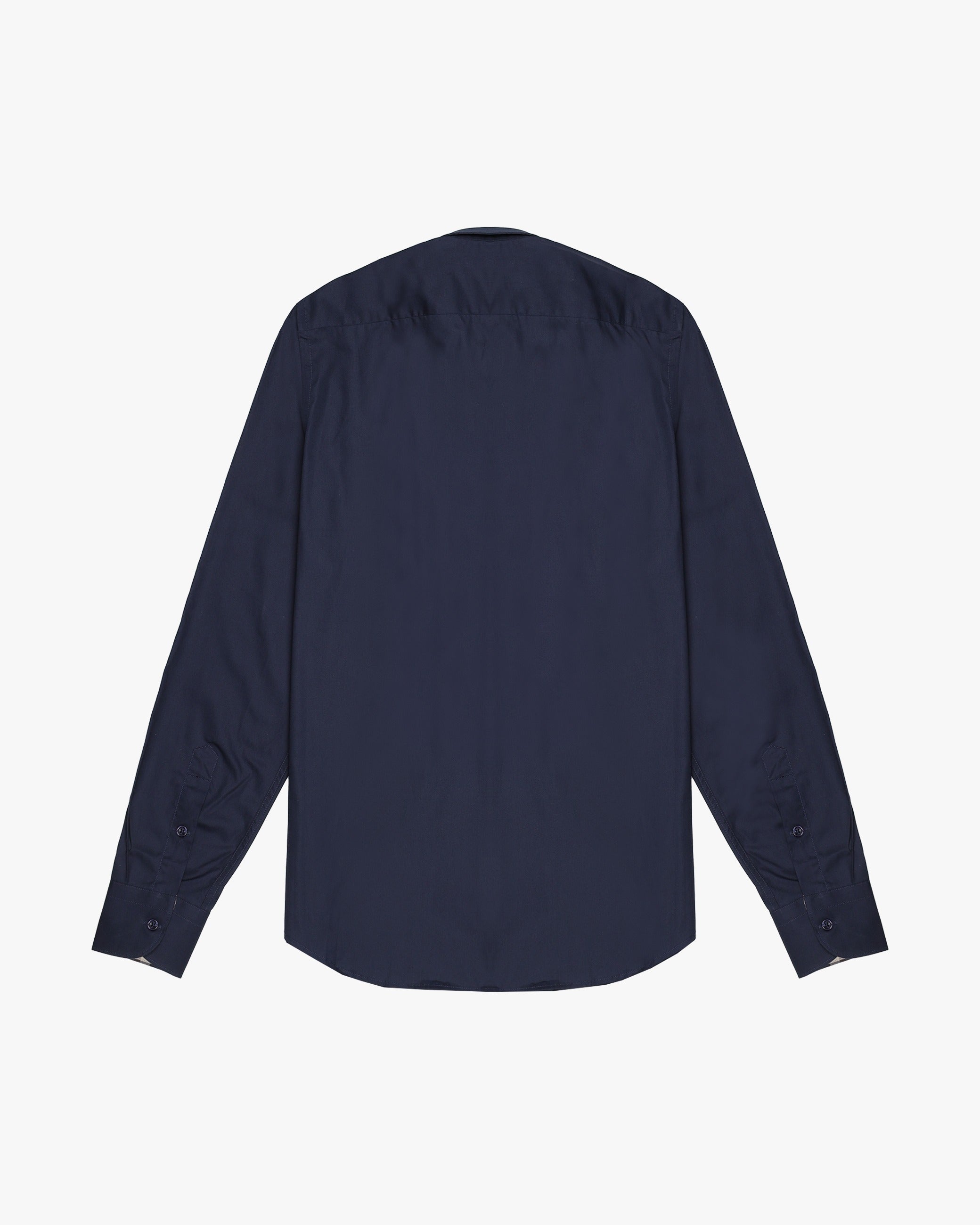 Button Down Popeline Shirt - Navy