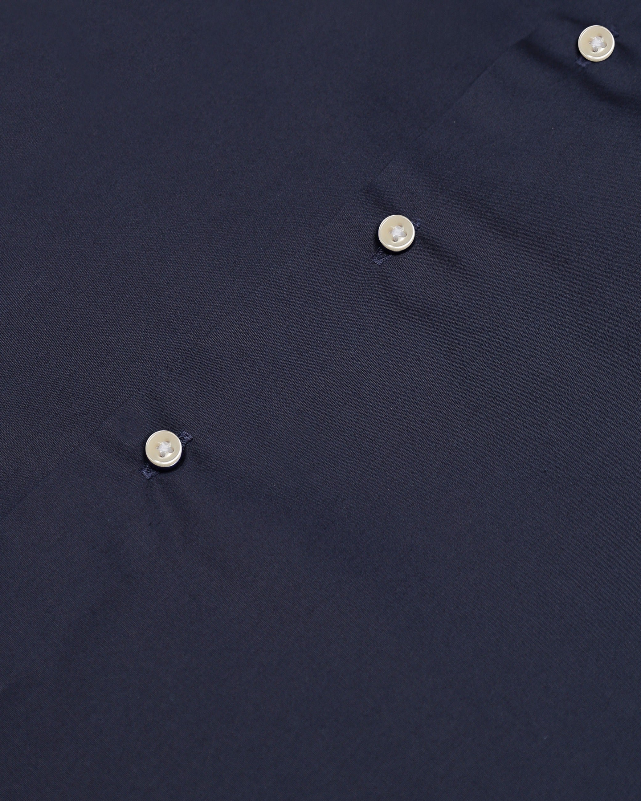 Button Down Popeline Shirt - Navy